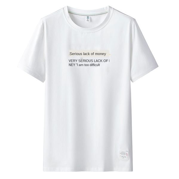 

mens designer guochao short sleeve t-shirt personality printing tide brand youth short sleeve clothes base shirt t-shirt, White;black