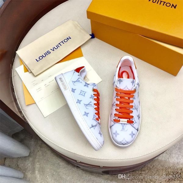 

2020ss women's leather shoes sports shoes classic flat casual shoes clearance frontrow sneaker designer fashion with original box 35-42