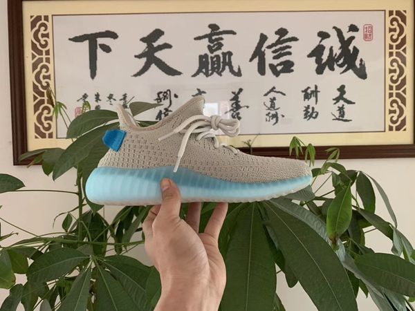 cream white and zebra rep yeezy men shoes
