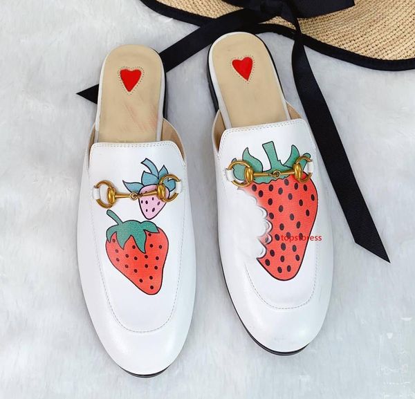 

2019 luxury designer fruit loafer princetown horsebit mules slipper suedue metal chain slipper loafers dragon tiger flower snake embroidered