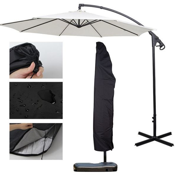

outdoor banana umbrella cover waterproof oxford cloth garden weatherproof patio cantilever parasol rain cover accessories