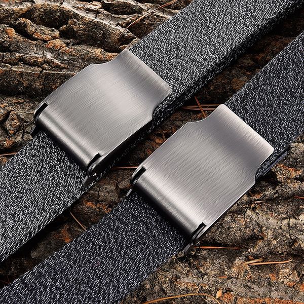 

boys' fashionable leisure 3.3cm wide outdoor tactical belt boys' fashionable leisure 3.3cm wide outdoor tactical canvas canvas bel, Black;brown
