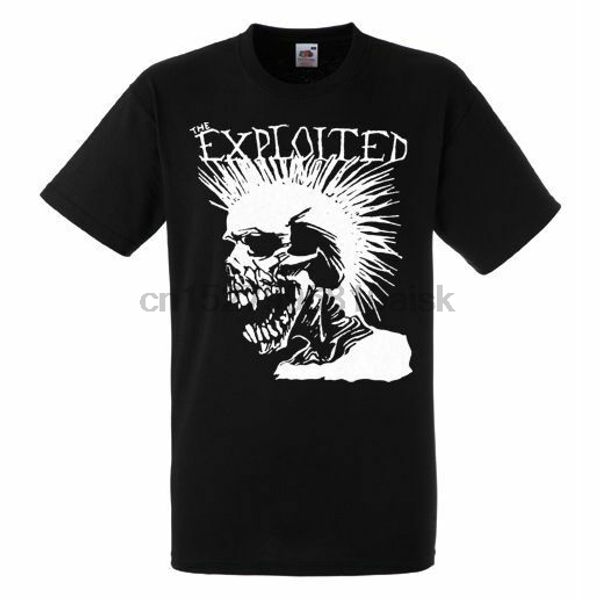 

the exploited black new t-shirt rock t-shirt rock band shirt, White;black