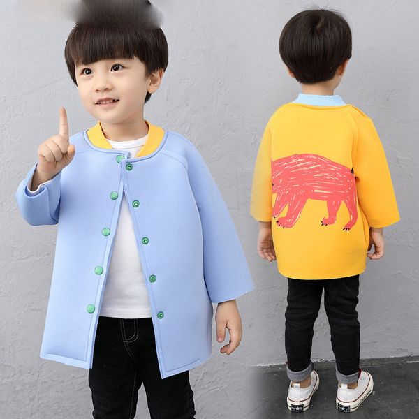 

spring and autumn trench coats for boys baby baseball sport coat solid color round neck fashion children jacket, Camo