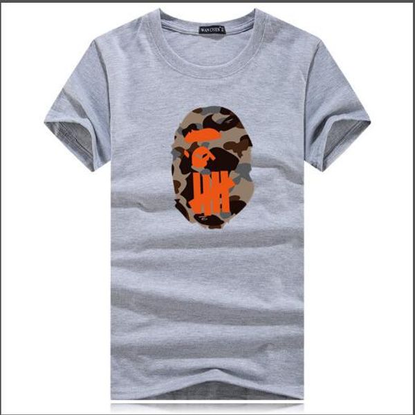 

d8 men's women'short-sleeved cotton summer printing pattern loose version of the upper body super handsome fashion trend men, White