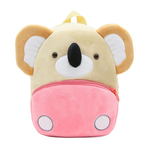 

3d cartoon plush children backpacks kindergarten schoolbag koala animal kids backpack children school bags girls boys backpacks