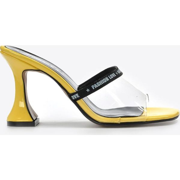 

mink women 's yellow-japanned leather slippers vzn20-074y mink shoes, Black