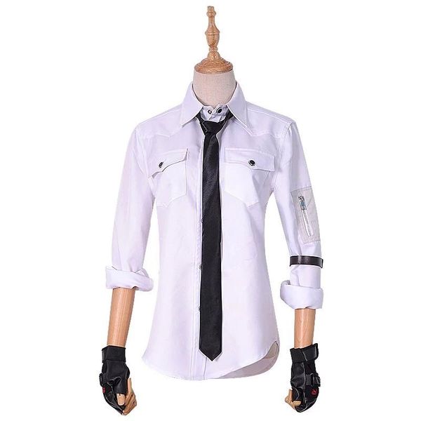 

playerunknown cosplay white costume cosplay uniform, Black