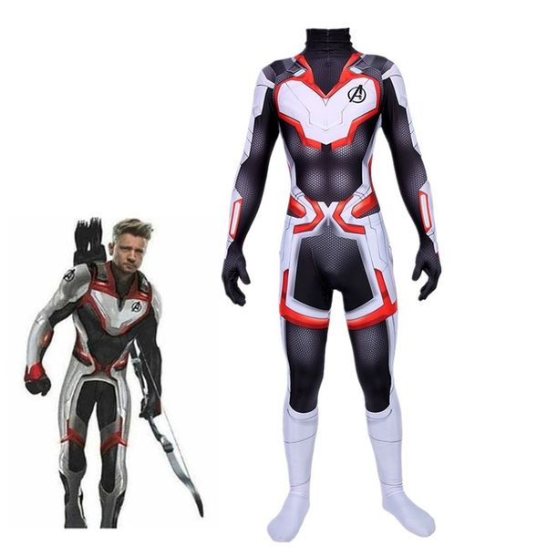 Hot Avengers Endgame Quantum Realm Cosplay Costume Superhero Captain America Captain Marvel Zentai Adult Kid Jumpsuits Mens Costume Cat Halloween