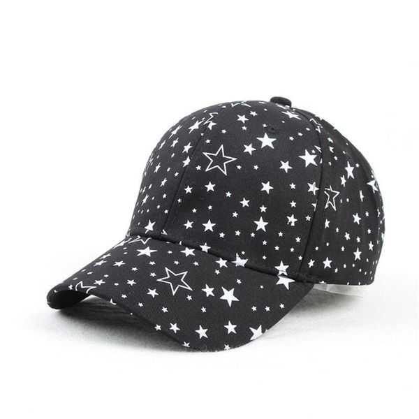 

2018 cotton star print casquette baseball cap adjustable snapback hats for men and women 169, Blue;gray
