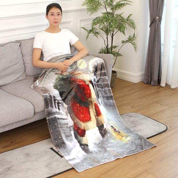 

ishowtienda рождество мягкий чехол фланелевые ткани диван офис кровать одеяло 70x100 см одеяла для кроватей бросить одеяло рождественские по