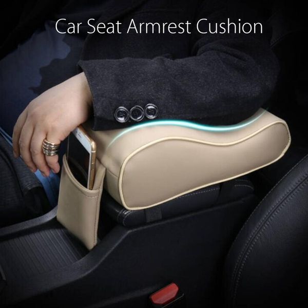 

autoleader pu leather car armrest pad universal auto armrests car center console arm rest seat memory foam rest pillow armrest