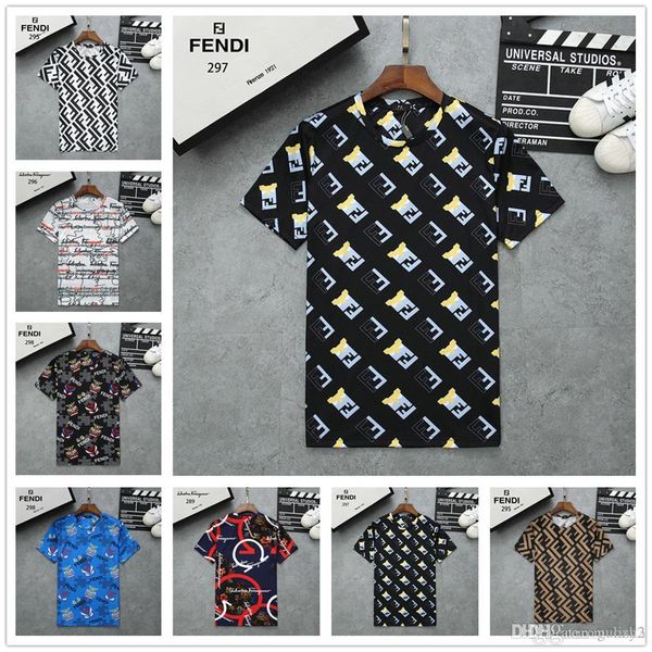 

2019 мужские футболки дизайнер мужской бренд футболки мода люкс с коротким рукавом