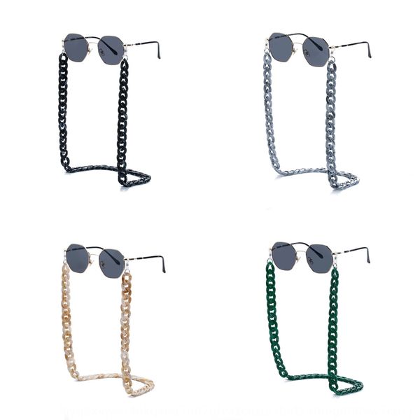 

xuqr6 hip-hop style resin acrylic hanging chain thickened color glasses candy candy environmental protection glasses chain anti-skid and ant
