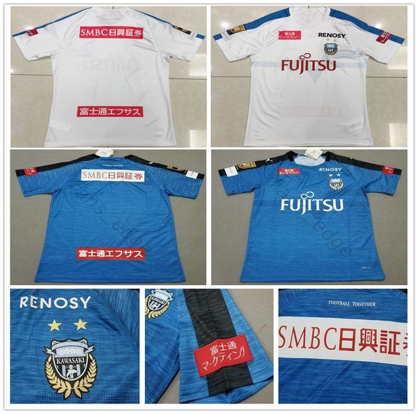 

2019 j league club kawasaki frontale jerseys junio junior amano edigar yu kobayashi damiao customize home blue away soccer football shirt, Black;yellow