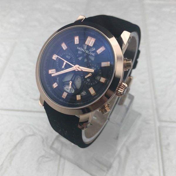 

новые мужские кварцевые часы 2018 Мода топ люксовый бренд aaa все Subdials работа высокое качество мужской повседневная часы военные водонепроницаемые спортивные часы