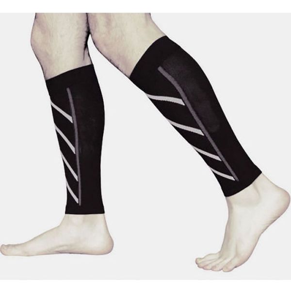 

1pc outdoor compression knee pad calf leggings exercise knee support leg sleeves cover wristband protection, Black