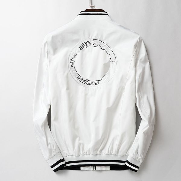 

luxury mens designer jackets medusa fashion trend brand custom jacket tide brand embroidery logo comfortable couple jackets, Black;brown