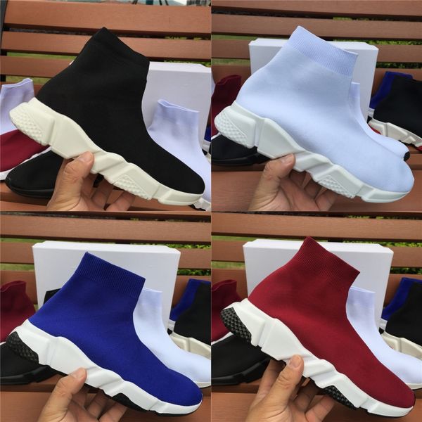 

designer sneakers paris luxury womens mens black red triple black fashion knit flat sock boots casual shoes speed trainers runner platform