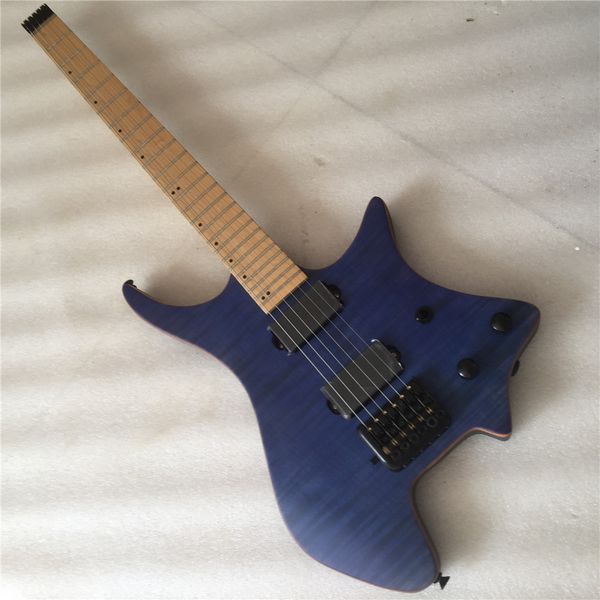 

High end quality blue headle electric guitar guitarra guitar hipping