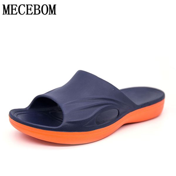 

2019 summer men slippers big size 36-48 outdoor casual lovers shoes slip-on beach slippers non-slip summer flip flops, Black