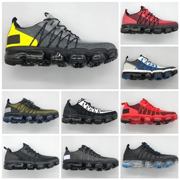 

2019 Brand New Utility Men Designer Shoes Top Black Anthracite White Reflect Silver Shoes size 36-45