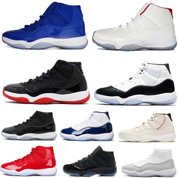 

11s bred low concord basketball shoes 11 prm heiress gym red space jams men women cap and gown sports sneaker 72 - 10