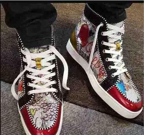 red bottom trainers mens