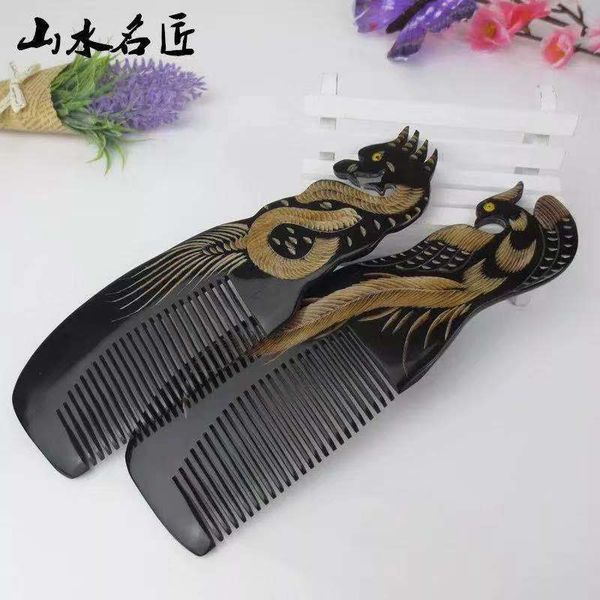 Vietnamese Black Horn Comb Genuine Natural Large Authentic Hair