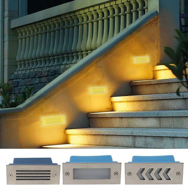 

1w led открытый кирпичный свет нержавеющая сталь коррозионностойкий водонепроницаемый настенный светильник для ступеней коридора прохода