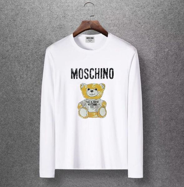 

мужчины осень одежда o воротник с длинным рукавом повседневная хлопок дна футболка метросексуал мужчины чистый цвет тонкий европейский стиль, White;black