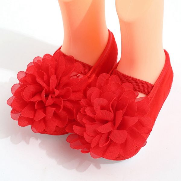 

baby girls shoes big red florwel infant shoes prewalkers little girls crib shallow princess wedding spring summer