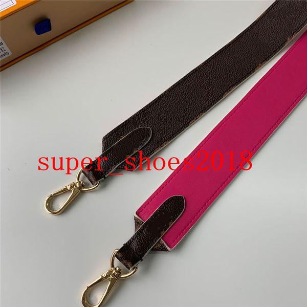 

straps for fashion women shoulder bag old flower parts strap long 90cm with box wholesale, Black