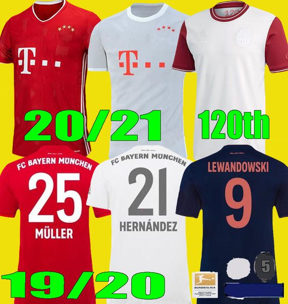 

120th 2020 2021 bayern home munich coutinho soccer jersey munchen away 3rd 19 20 21 lewandowski muller hernandez 120 years football shirt, Black;yellow