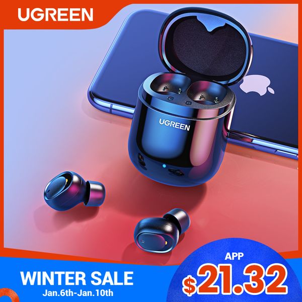 

ugreen bluetooth earphone 5.0 tws true wireless earbuds stereo headphones handsin ear phone gaming sport headset