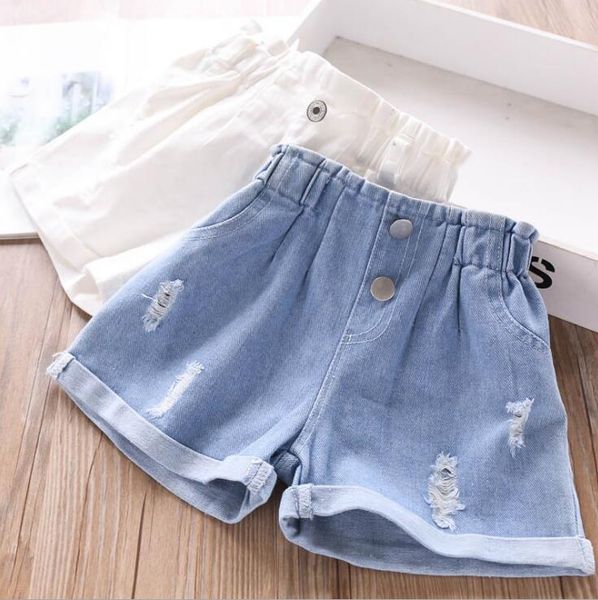 

2020 new girls denim shorts summer fashion girls shorts 2-7t ho274, Black