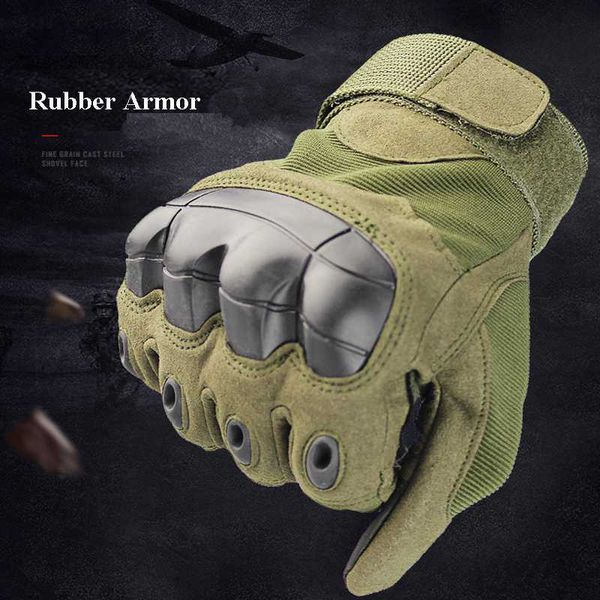 

army combat mittens touch screen tactical gloves full finger cycling anti-skid gloves hunting, Black