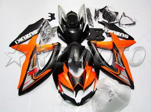 

injection mold new abs motorcycle fairings kit fit for suzuki gsx-r600 gsx-r750 600 750 k8 2008 2009 2010 08 09 10 orange