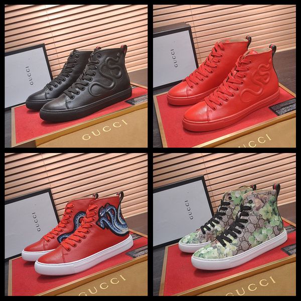 

19sw new style luxury embroidery casual shoes men loafers slip on designers shoes men moccasins sneaker footwear male, Black