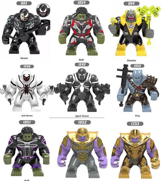 

Супер Герои Киловог Venom Hulkpool Танос Carnage Игрушки для детей XH892 1054 1050 1253 1254