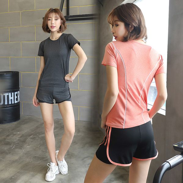 

new summer women sets shorts pants set 2 pieces sets women tracksuit female suits outfits lady student fashion t shirt set, White;red