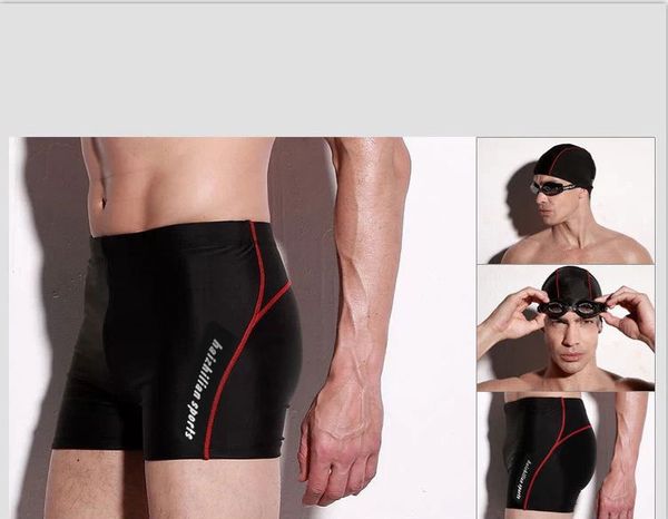 

swimming trunks + caps mens short swim trunks soft lining boxer black beachwear stretch swimsuit plus size shorts surfing pool