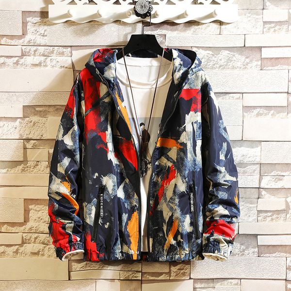 

autumn mens camouflage outwear clothing jacket men lightweight coat pockets casual coats hip hop, Black;brown