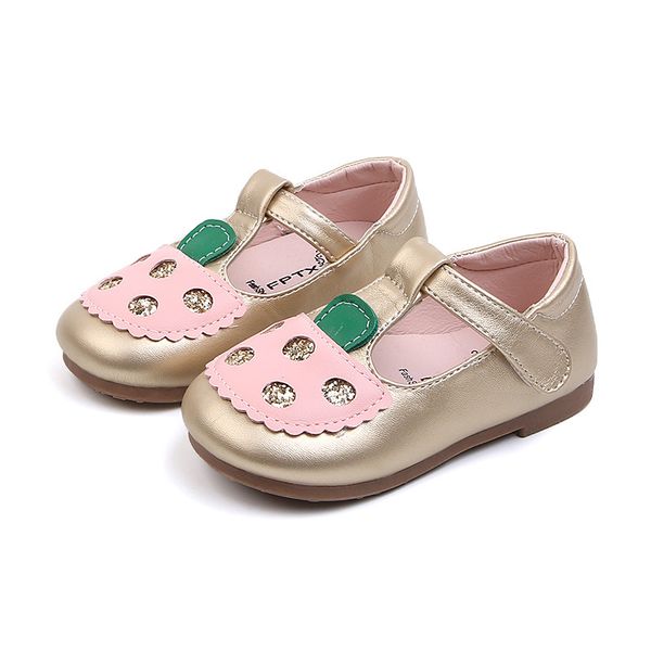 

cozulma 2019 spring new girls mary jane leather shoes girls rhinestone soft bottom shoes baby non-slip dress party, Black;grey