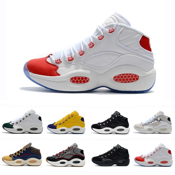 reebok question mid homme orange