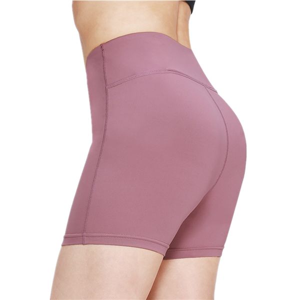 

summer high waist women's yoga shorts gym leggings fitness running sport shorts elasticity solid color spandex workout, White;red