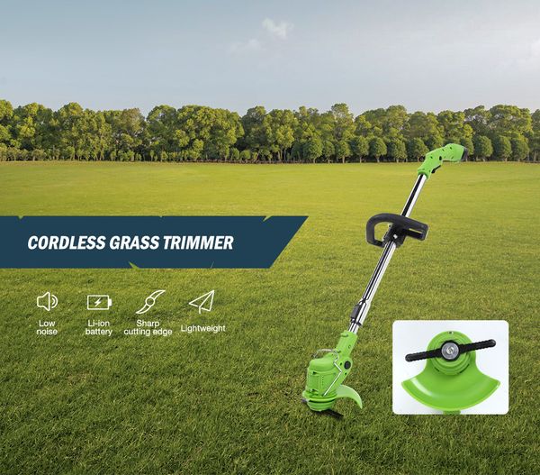 

new multi-functional household lawn mower lithium electric cordless grass trimmer adjustable handles garden lawn grass mower