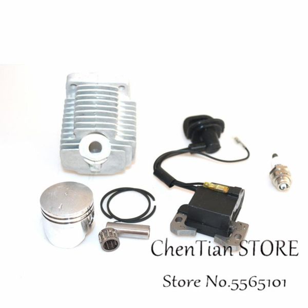 

44mm th48 cylinder kit for kbl48 kbh48 kaaz trimmer brushcutter zylinder head piston rings pin clips assembly