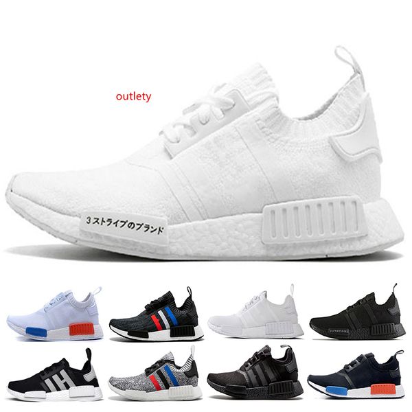

2019 new nmd runner r1 primeknit triple black white bee nmds designer running shoes for men women oreo nmds runner sports sneakers 36-46