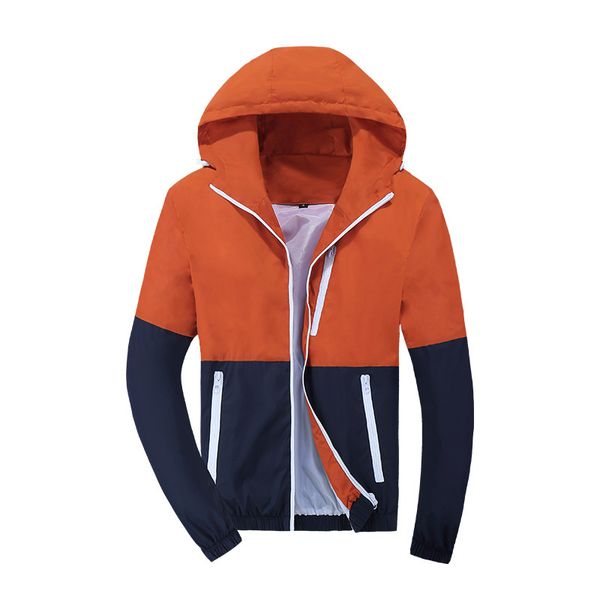 

2019 jacket men windbreaker spring autumn fashion jacket men's hooded casual jackets male coat thin men coat outwear couple, Black;brown